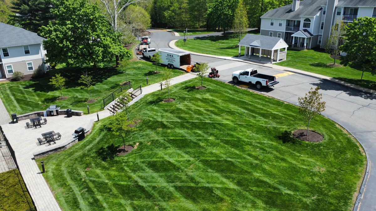 Mowing for KMK Property Maintenance in Berlin, CT
