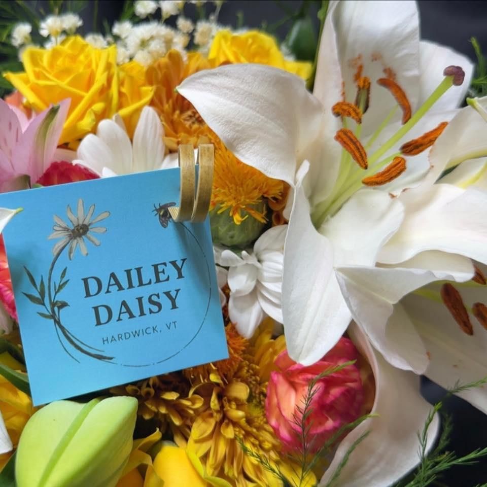 Medium Hand-tied Bouquet for The Dailey Daisy in Hardwick, VT