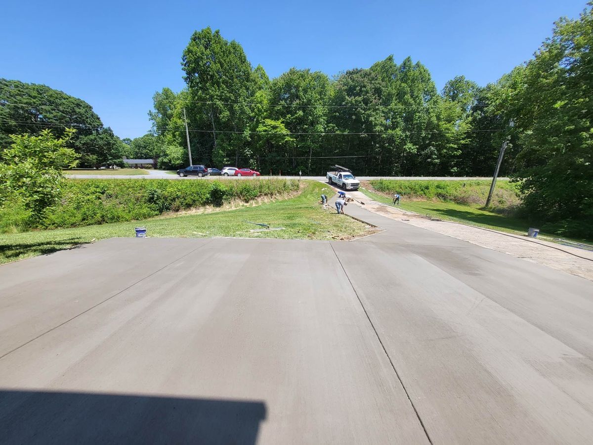 Concrete Slab Construction for Miilan Construction in Boonville, NC