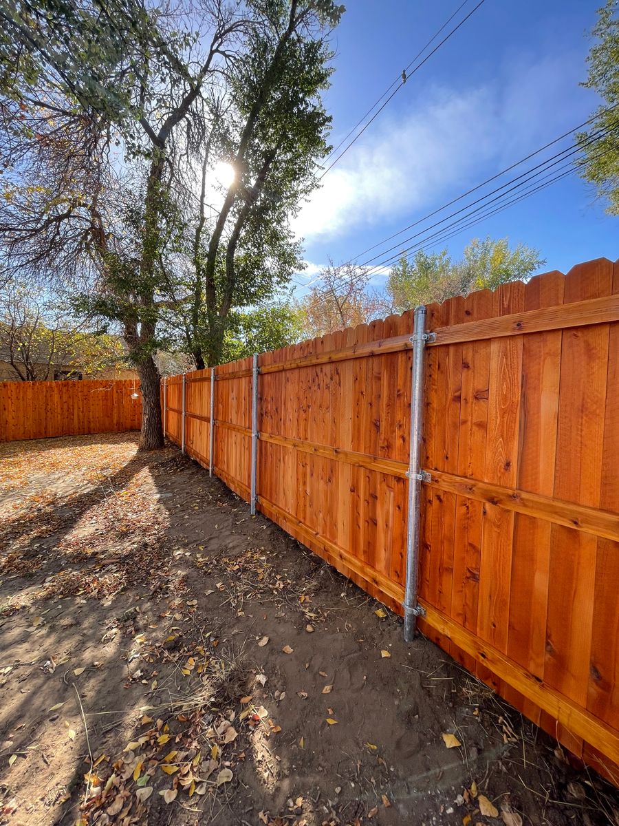 Residential Fence for DS Industries in Gillette, WY