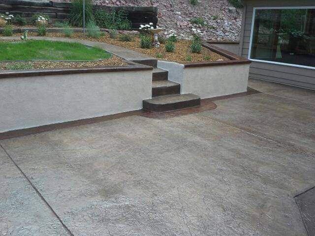 Stamped Concrete Installation for Preciado Concrete LLC in Colorado Springs, CO