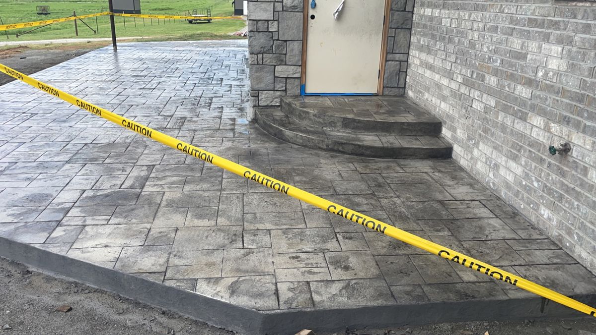 Concrete Driveway Installation for Project X Construction LLC in Tulsa, OK