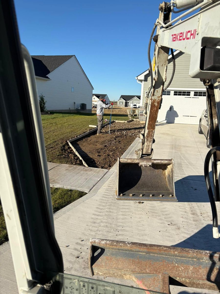 Driveway tear out and replacement for Concrete Pros, LLC in Lorain, OH