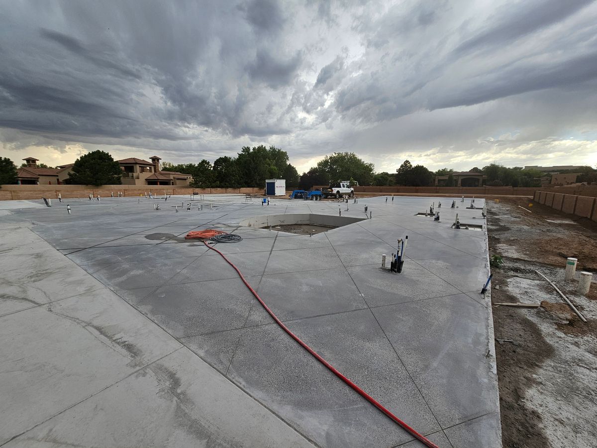Concrete Installation for Not Just Concrete in Albuquerque, NM