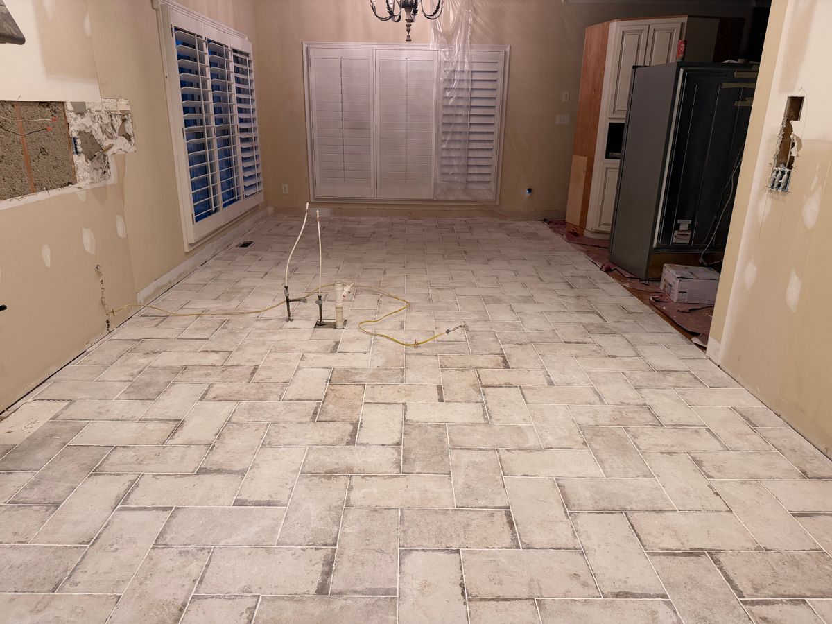 Tiling for Jacques Home Services in Danville, AL