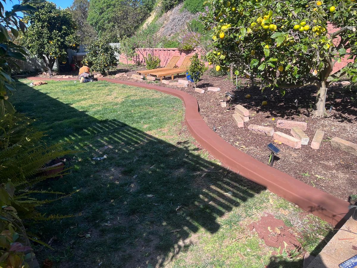 Landscape Installation for B&D Masonry in Guatay, CA