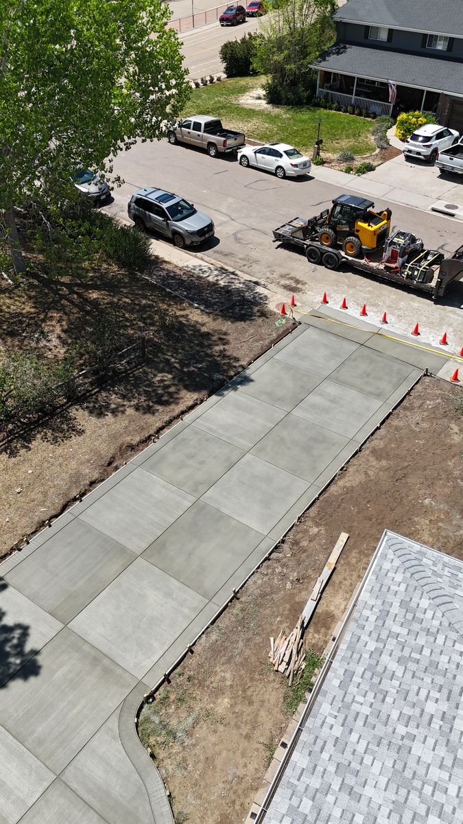 Concrete Driveways for B&M Concrete LLC in Longmont, CO