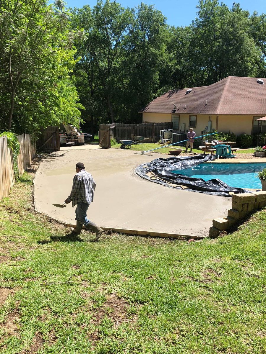 Grading for Central America Concrete Works in Eaglelake, TX