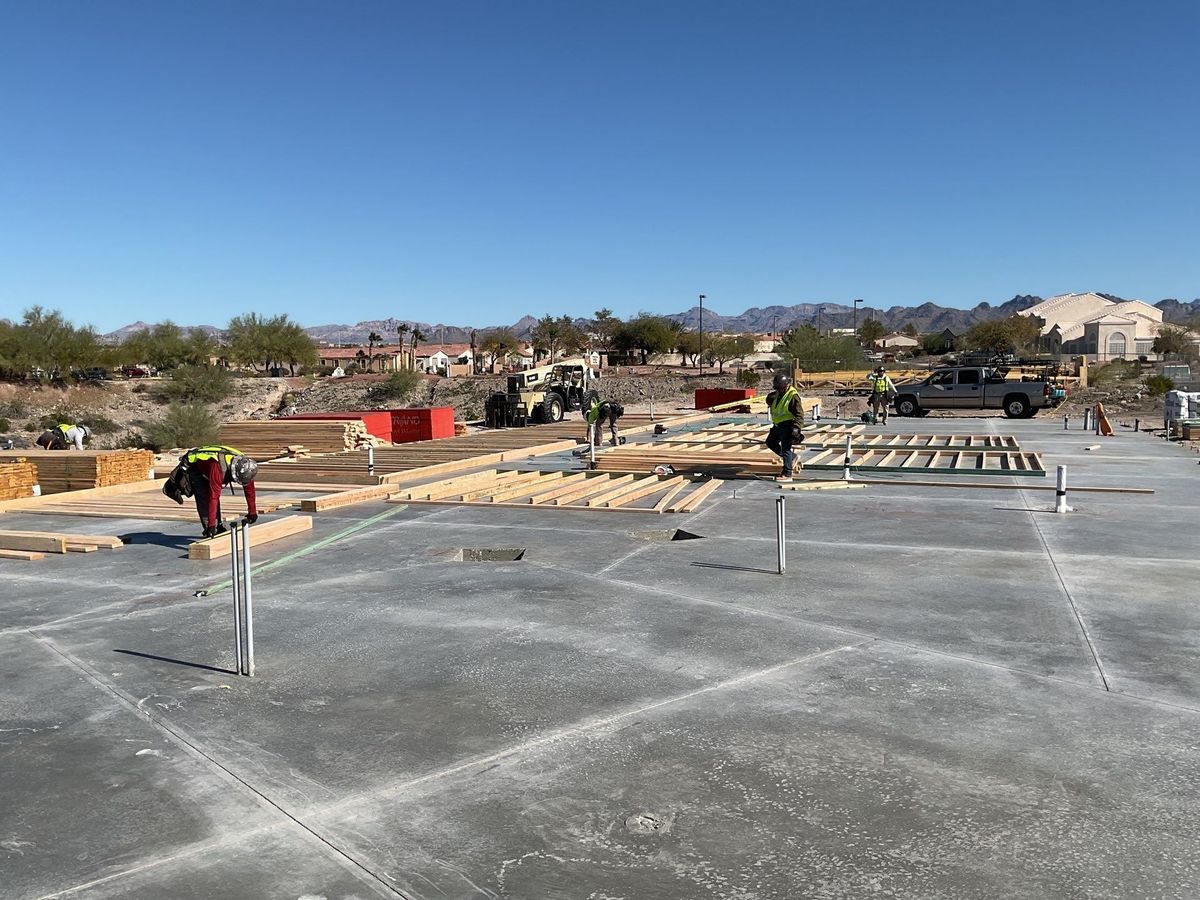 Framing for Ant Farm Construction in Kingman, AZ