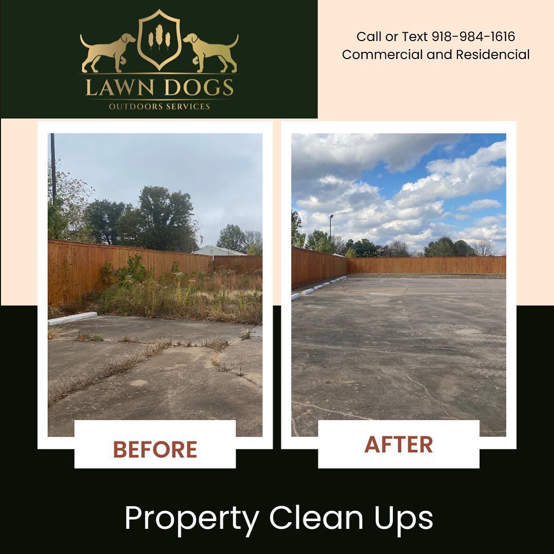 Fall Clean Up for Lawn Dogs Outdoors Services in Sand Springs, OK