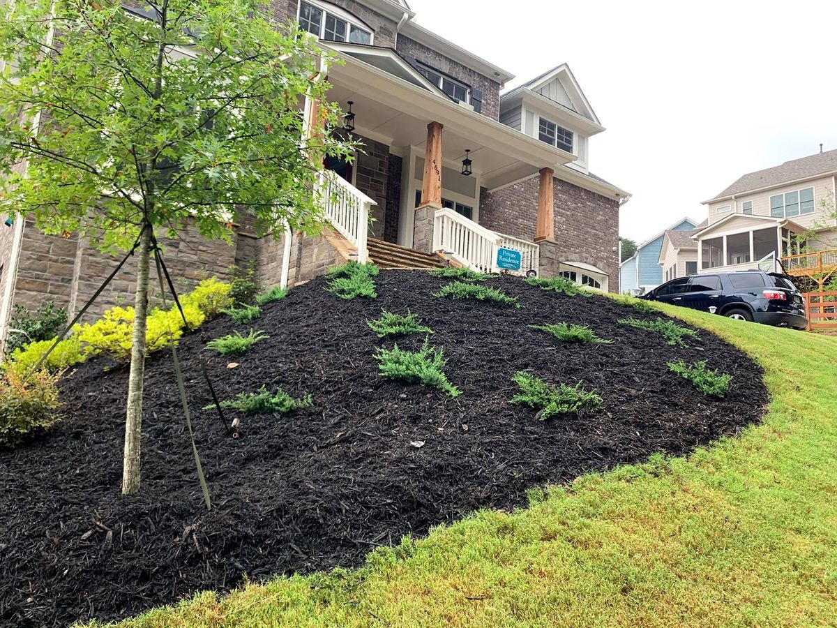 Mulch Installation for Arciniega Landscapes in Acworth, Georgia