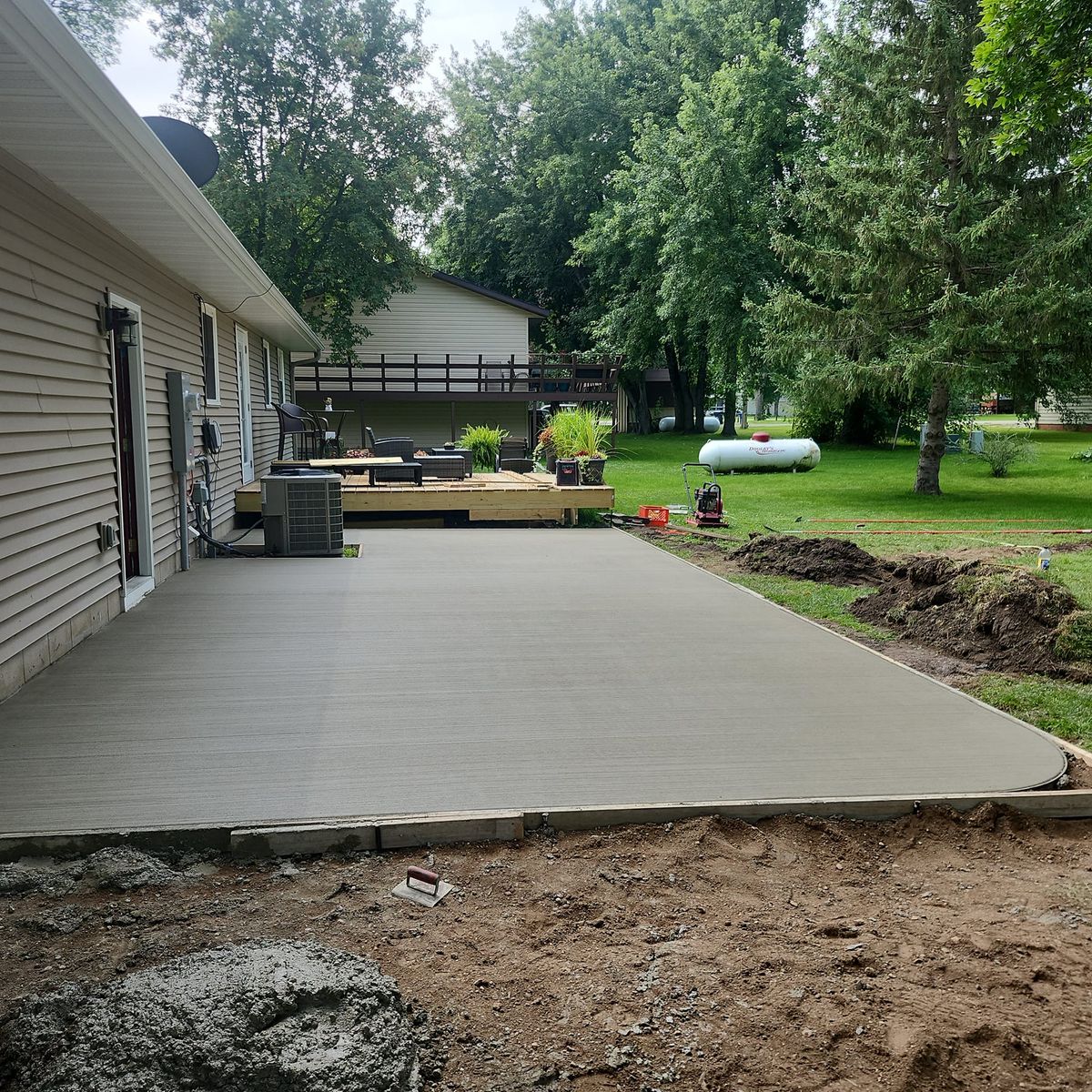 Concrete Slab Construction for Cousins Construction in Murdock, MN