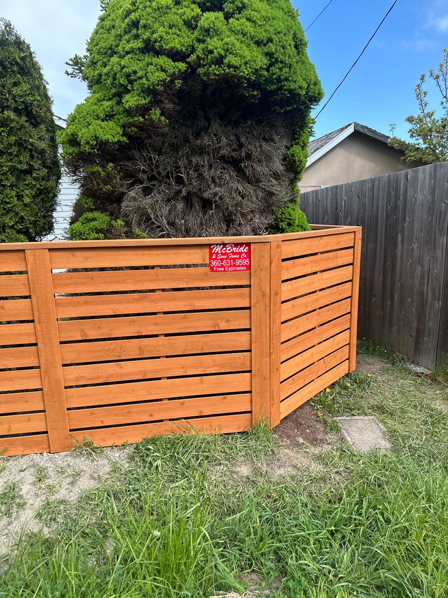 Fence Installation for McBride and Sons Fence in Camano, WA