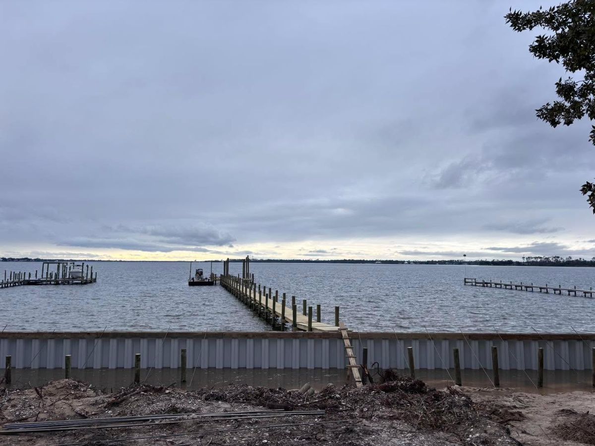 Sea Walls/ Retaining walls for J&H Land and Marine in Panama City, FL