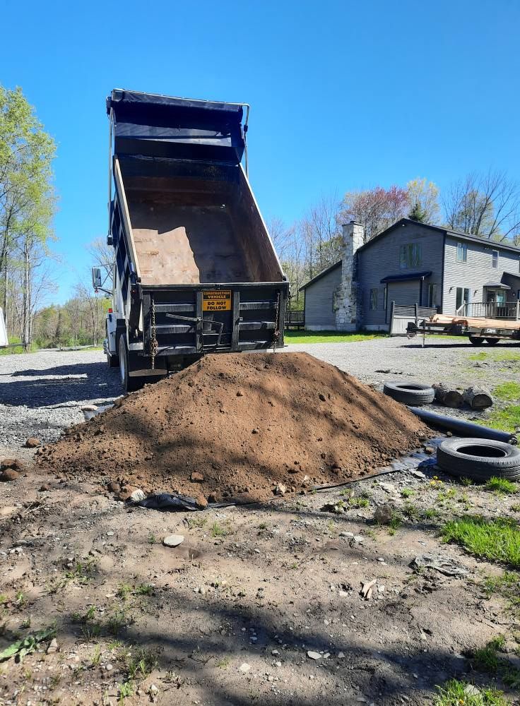 Excavation for Summit Landscape & Construction in Cortland, NY