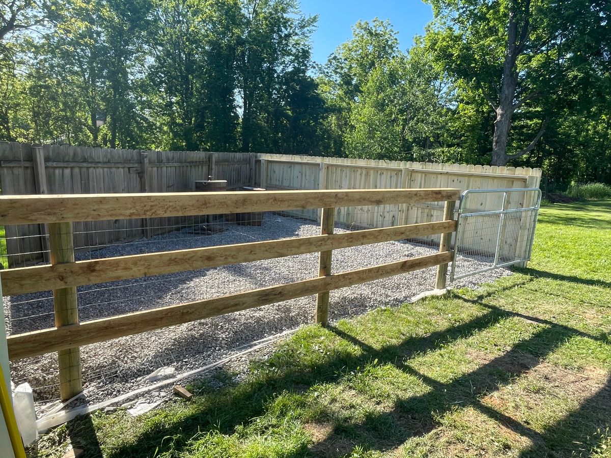 Fence Installation for TMF Services in Lapeer County, MI