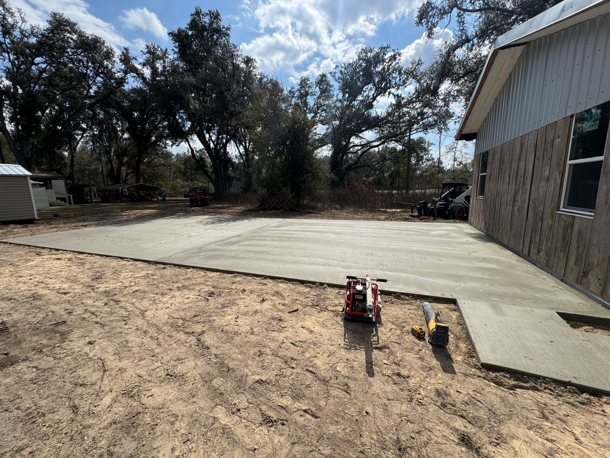 Concrete for Cameron Enterprises in Live Oak, FL