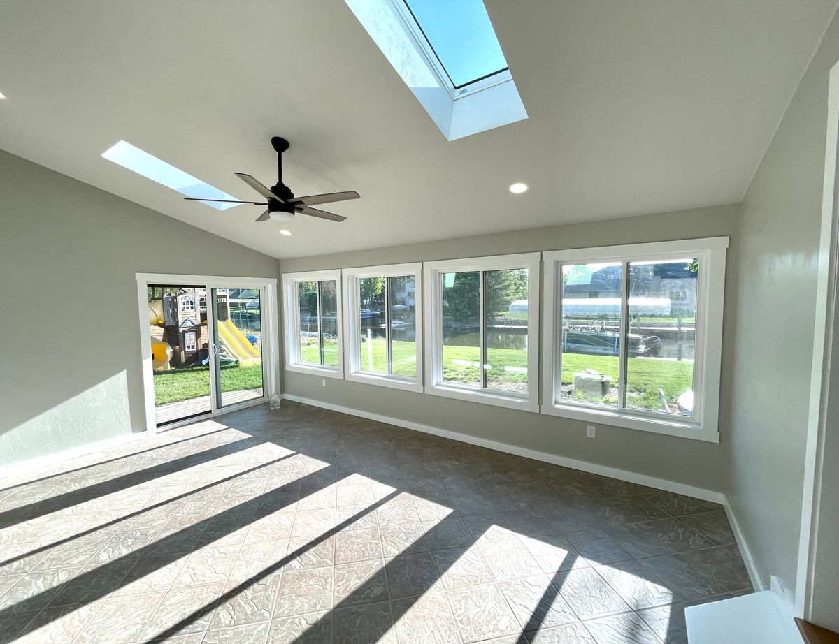 4 season sunroom for Tru Frame Outdoor Structures in Menasha, WI