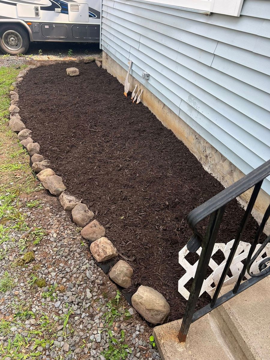 Mulch Installation for Lopez Landscaping and Hardscapes in Scranton, PA