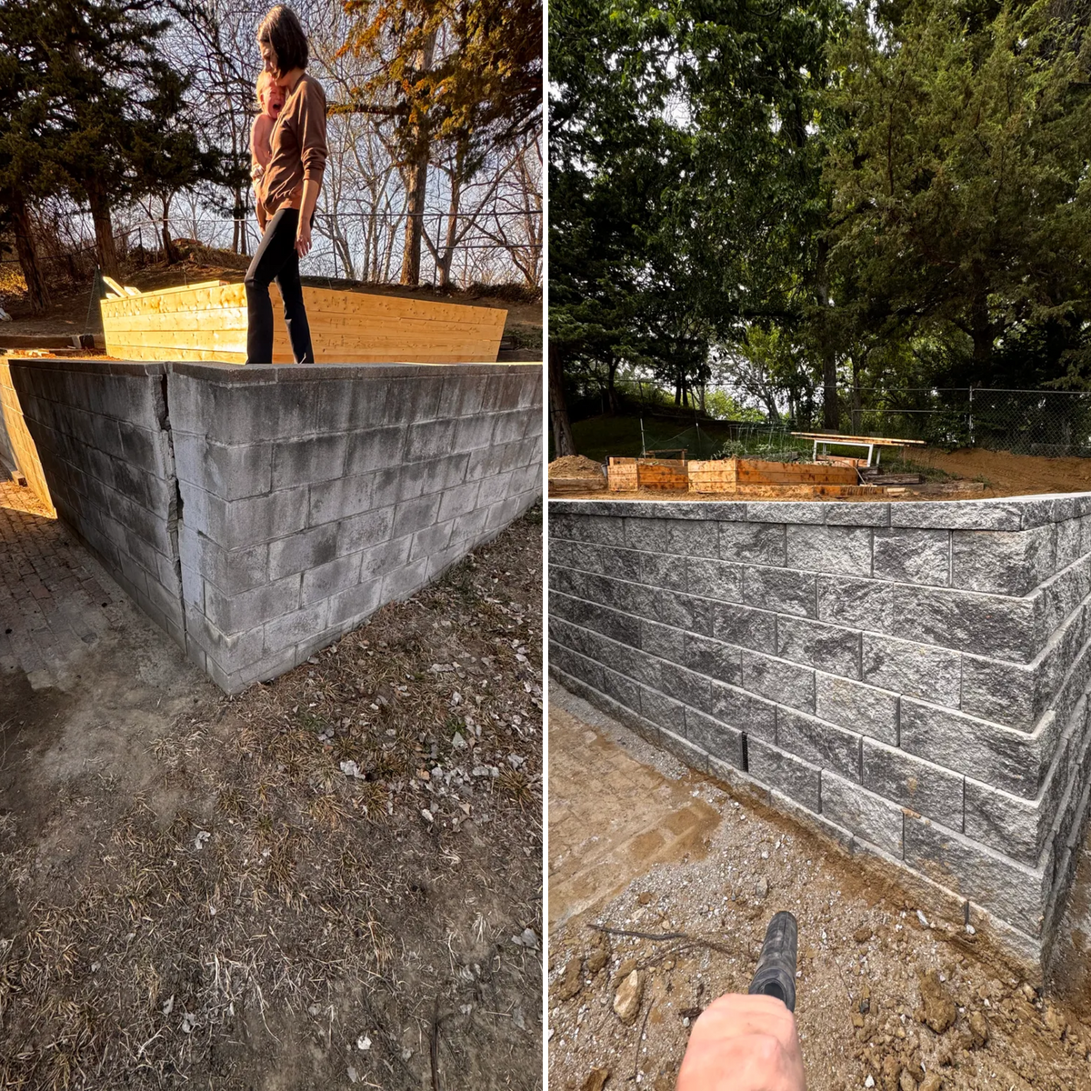 Retaining Wall Construction for Black Diamond Hardscapes in Omaha, NE