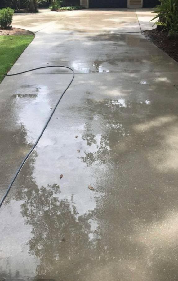 Driveway cleaning for Premier Softwash in Bluffton, SC