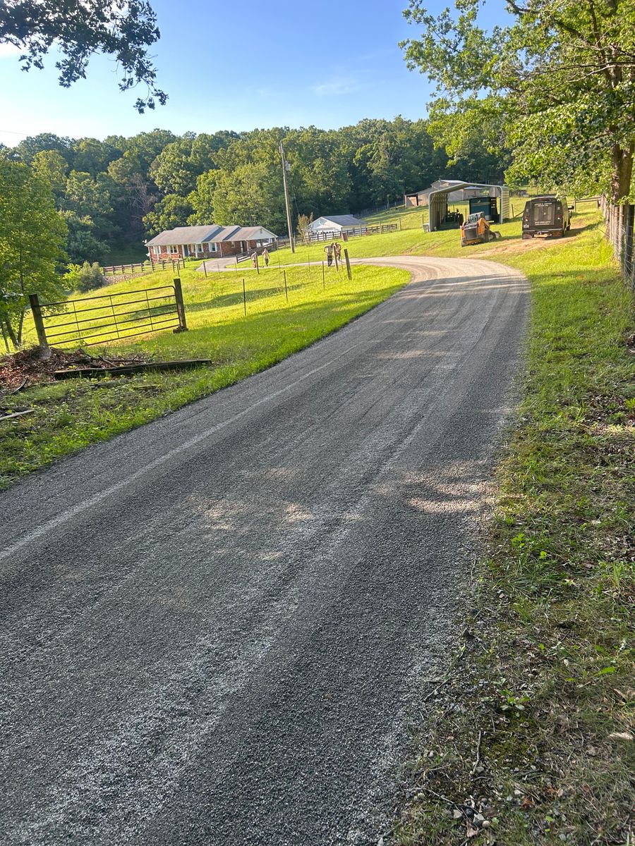 Grading for James R Carter Paving in Roanoke, VA