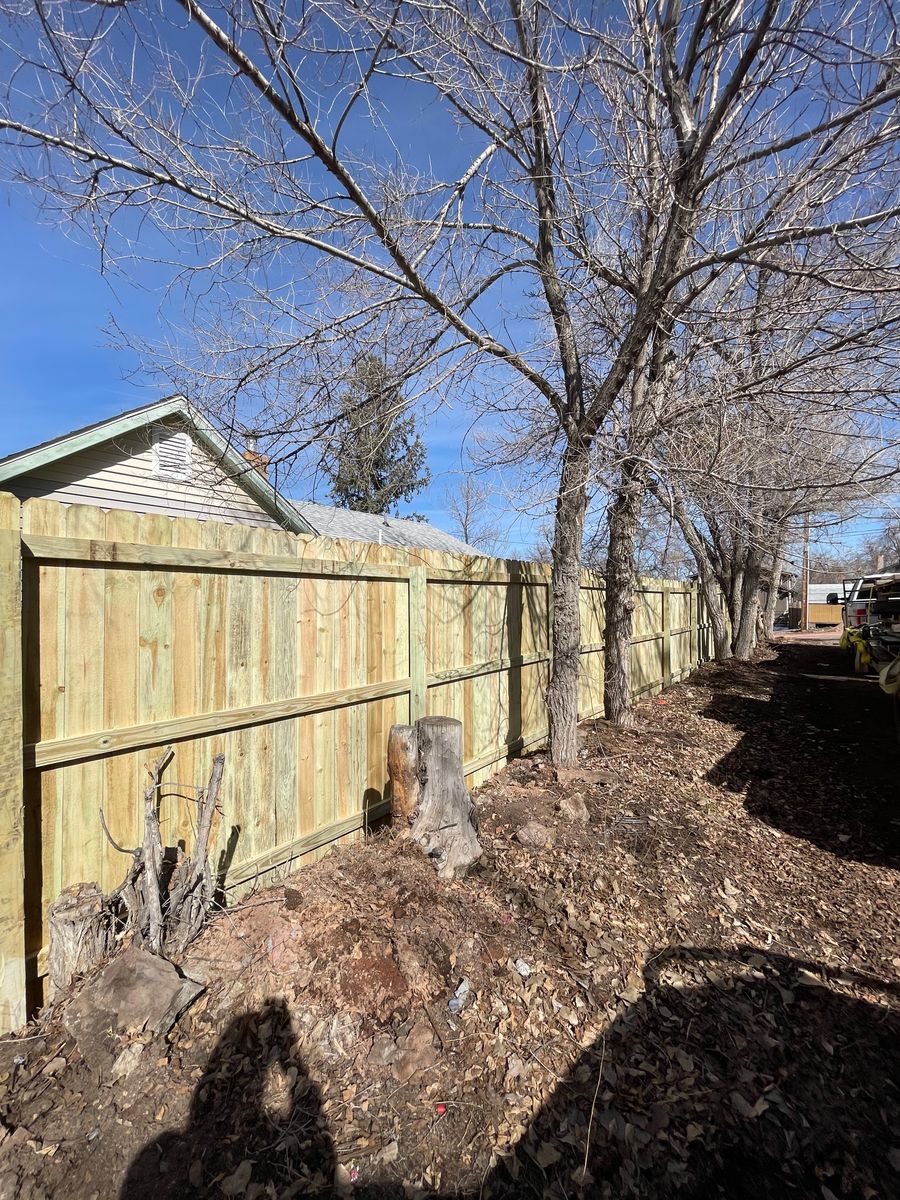 Residential Fence for DS Industries in Gillette, WY