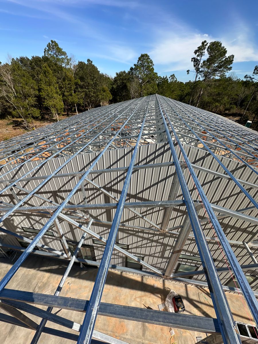 House Framing for Elite Custom Metal Structures in Belmont, MS
