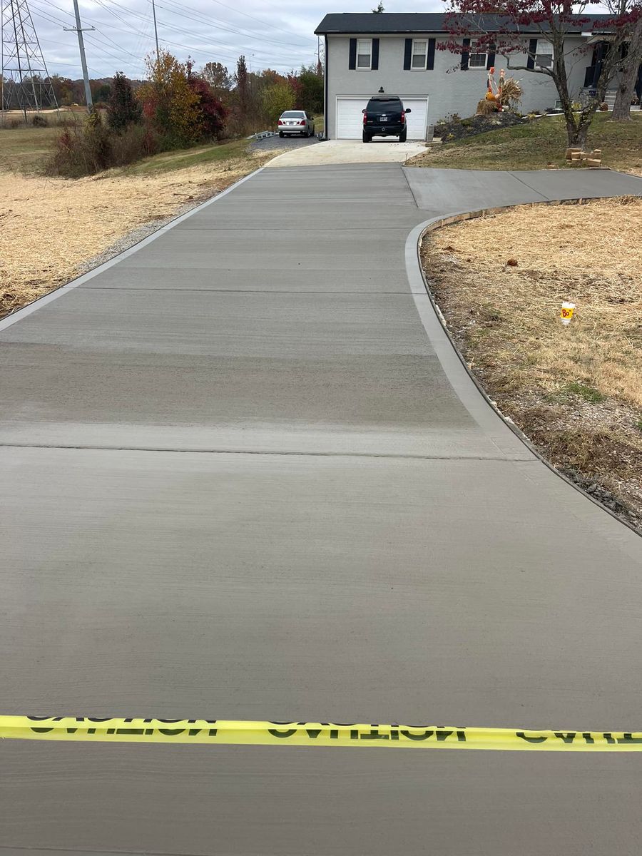 Sidewalk Installation for Tommy Moore Construction in Anderson County, TN