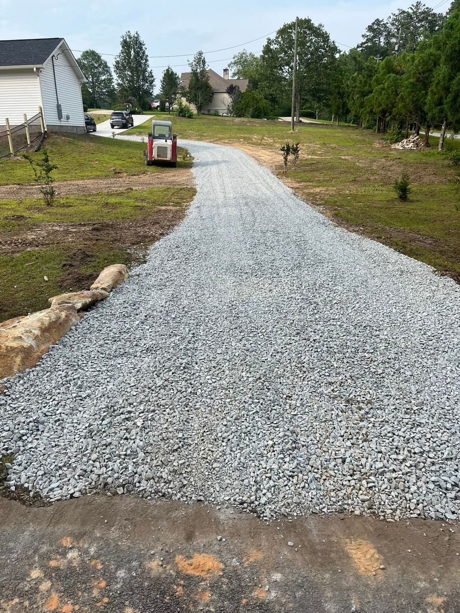 Land Grading for Finished Solutions Concrete LLC in Elberton, GA