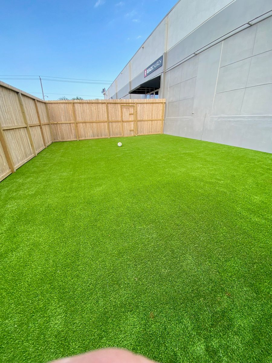 Artificial Turf Installation for Full Armor Landscapes in League City, TX