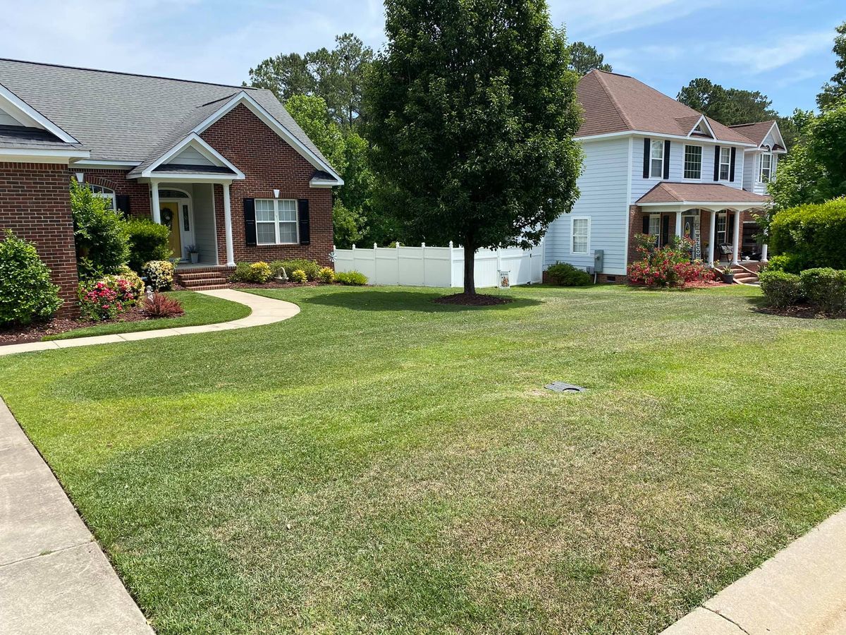 Mowing for Cutting Edge Lawn Care in Fayetteville, NC