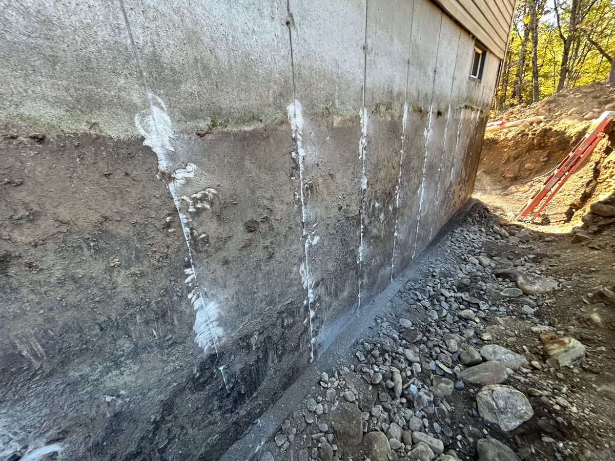 New Concrete Foundation Construction for Graham & Schriner Construction in Hinsdale, NH