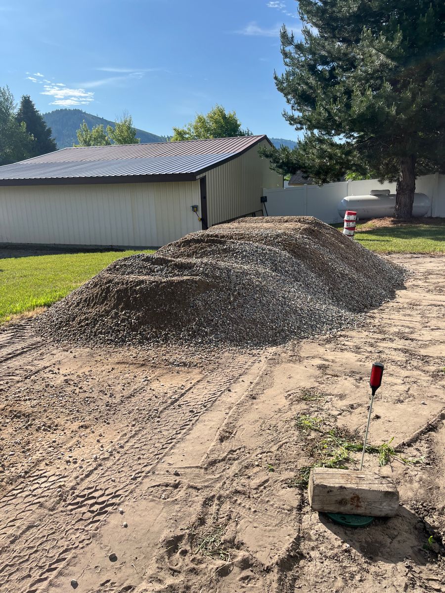 Aggregate Delivery for SilverStone Excavation in Rigby, ID