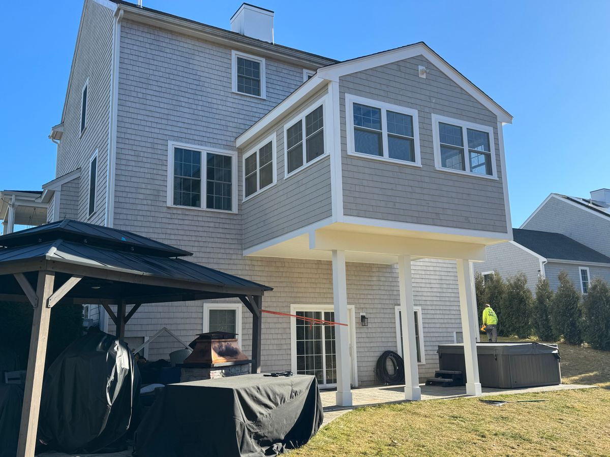 Deck Construction for Belfort Builders in Kingston, MA