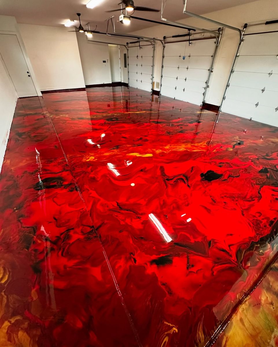 Metallic Epoxy for Top Coat Texas in Houston, TX