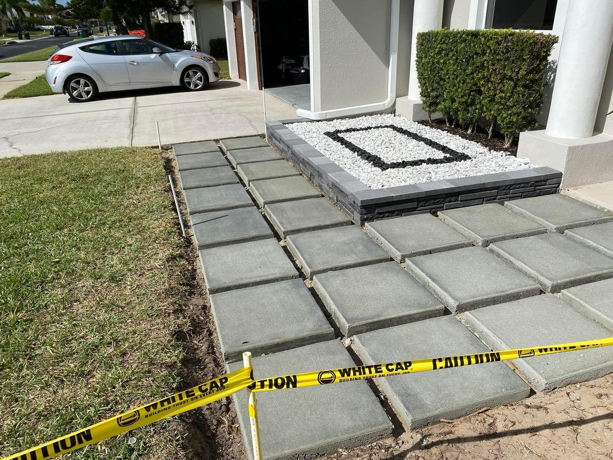 Sidewalks and Walkway Construction for Green Hammer Concrete in Palm Bay, Florida