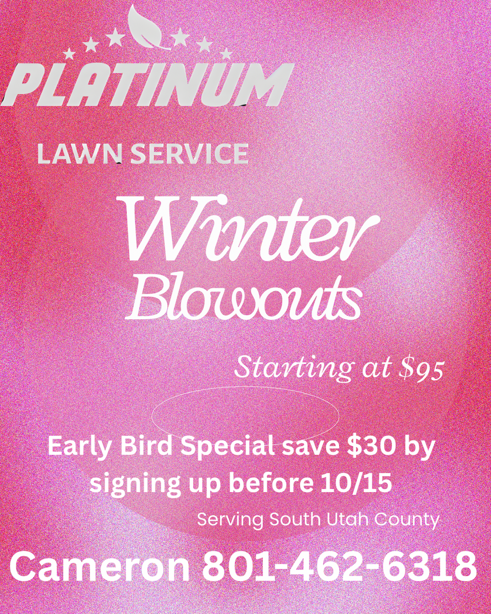 Snow Removal for Platinum Lawn Service in Santaquin, UT