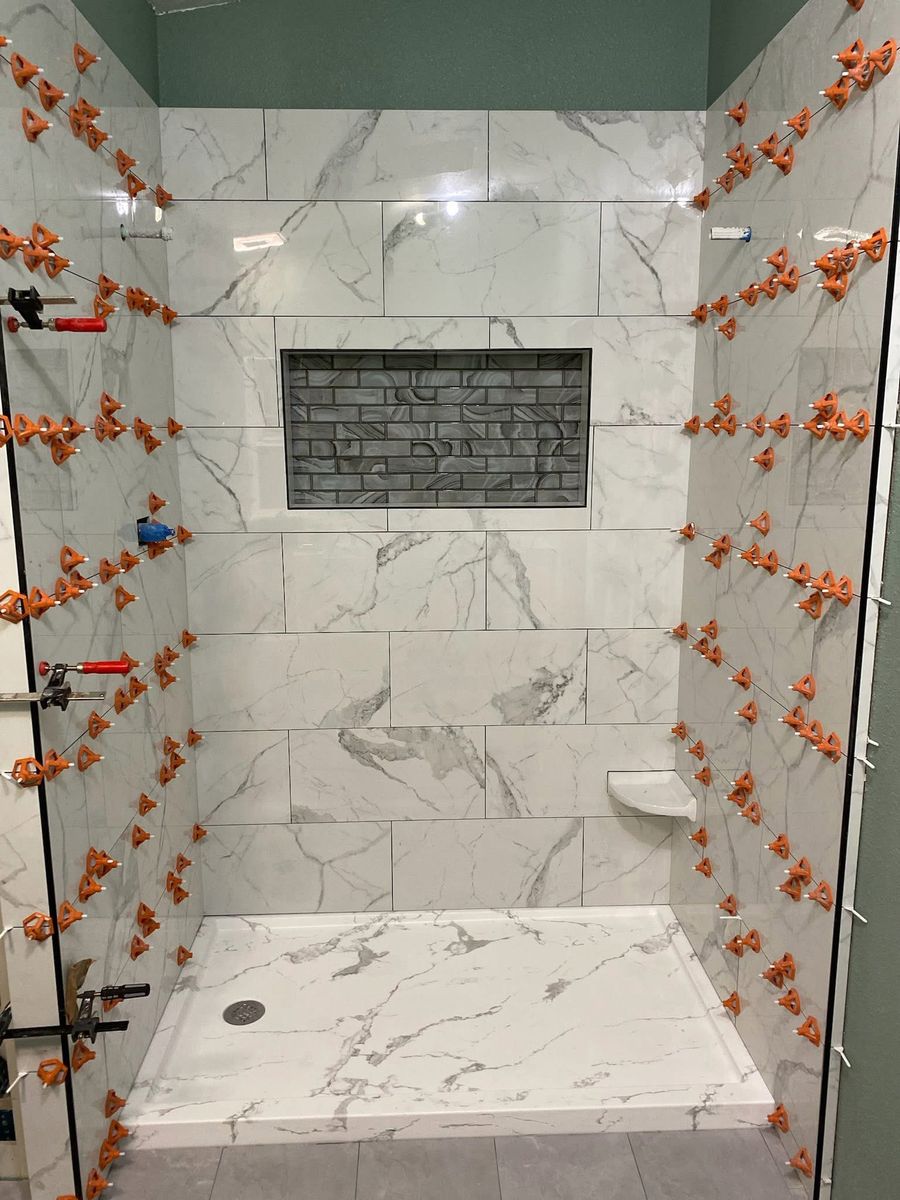 Tile Installation for NWP Construction Co. in Gig Harbor, WA