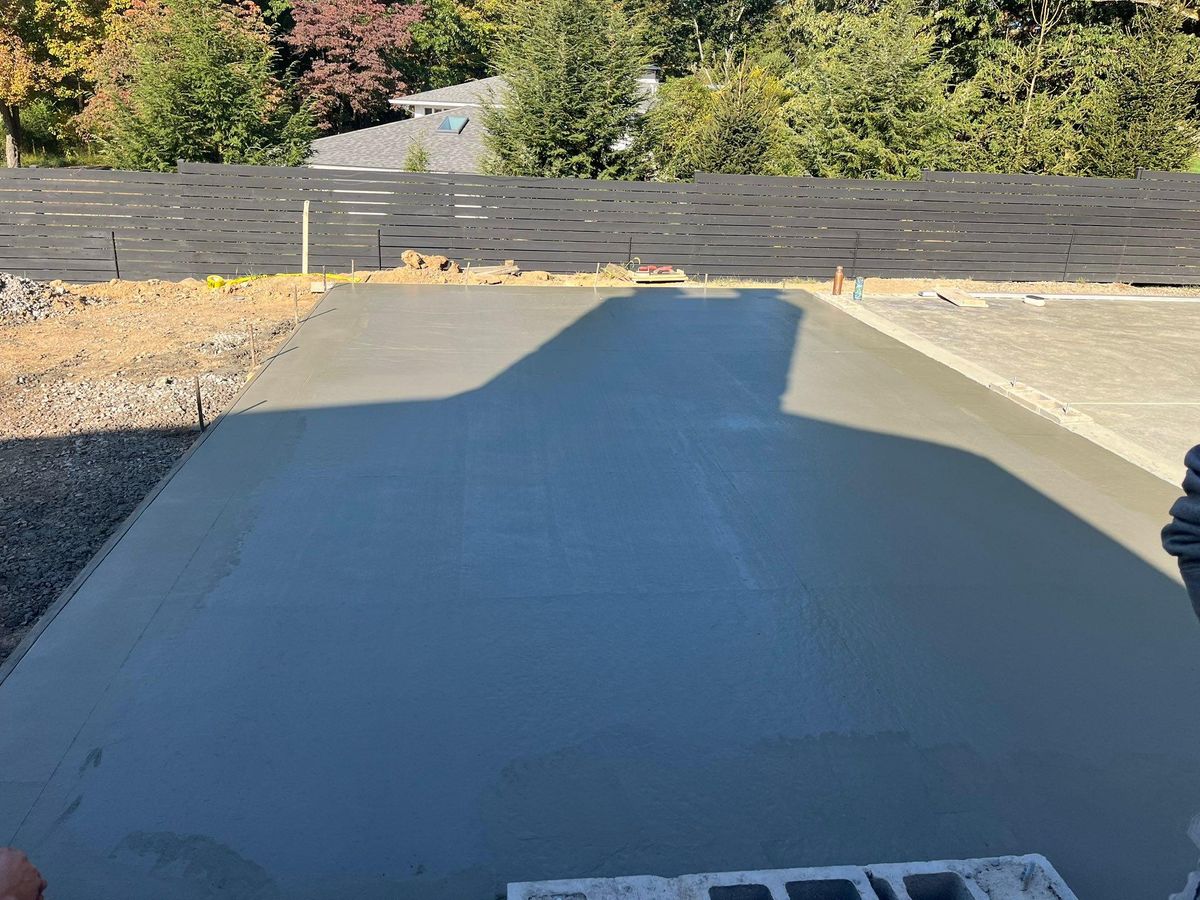 Concrete Slab Construction for Detwiler Landscaping & Concrete in Butler County, PA