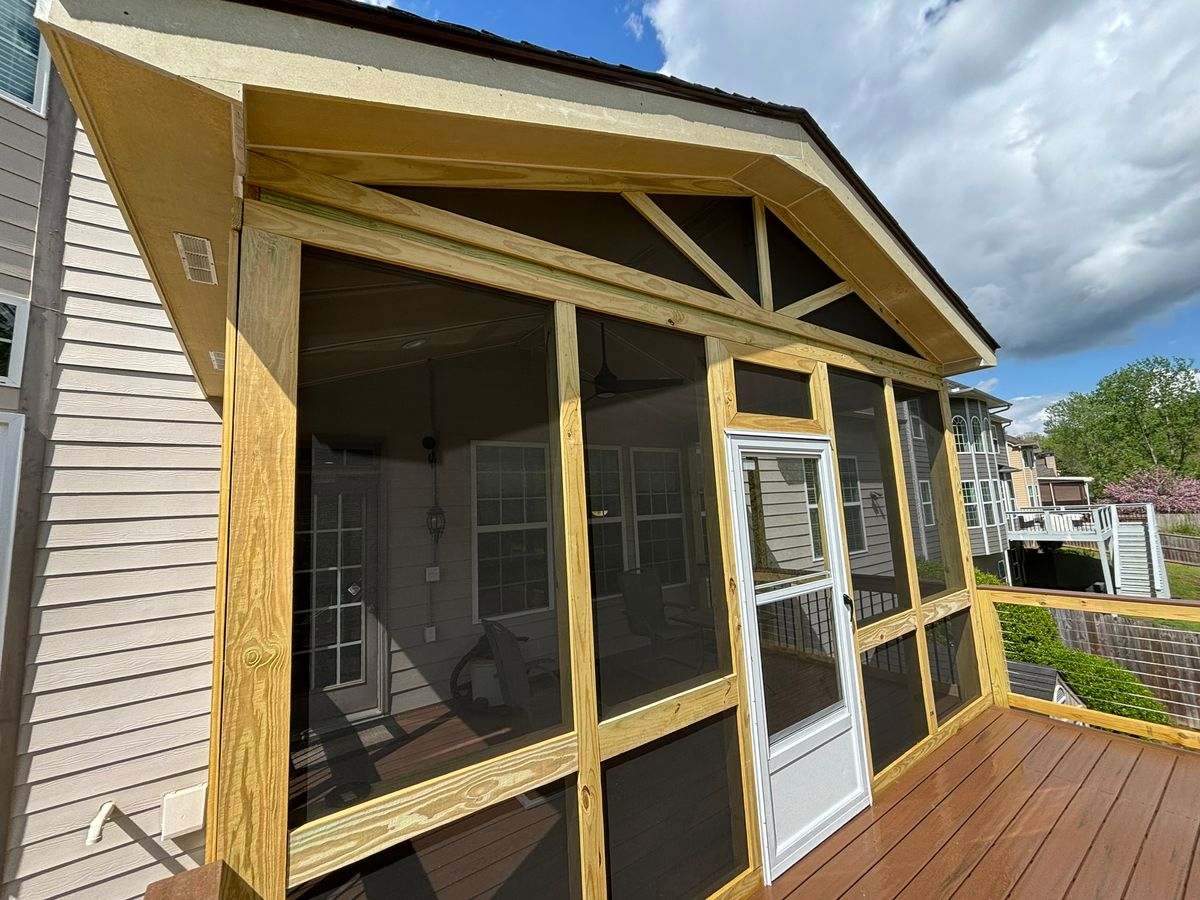Screened In Porches for CSC Carpentry LLC in Alpharetta, GA