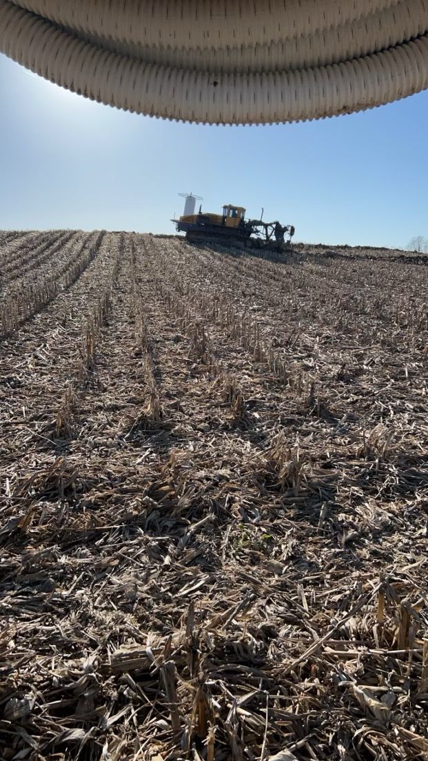 Land Grading for Northwest Ohio Farm Drainage in Ada,, OH