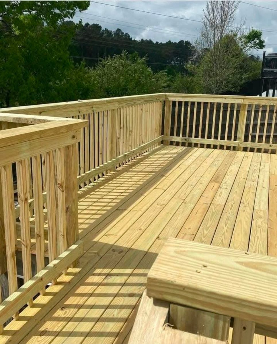 Deck Construction for All Out Construction in Atlanta, GA
