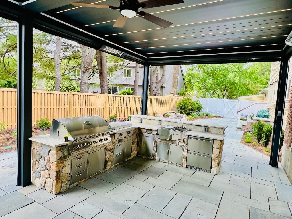 Patio Design & Construction for S&G Hardscaping and Plowing in Boston, MA
