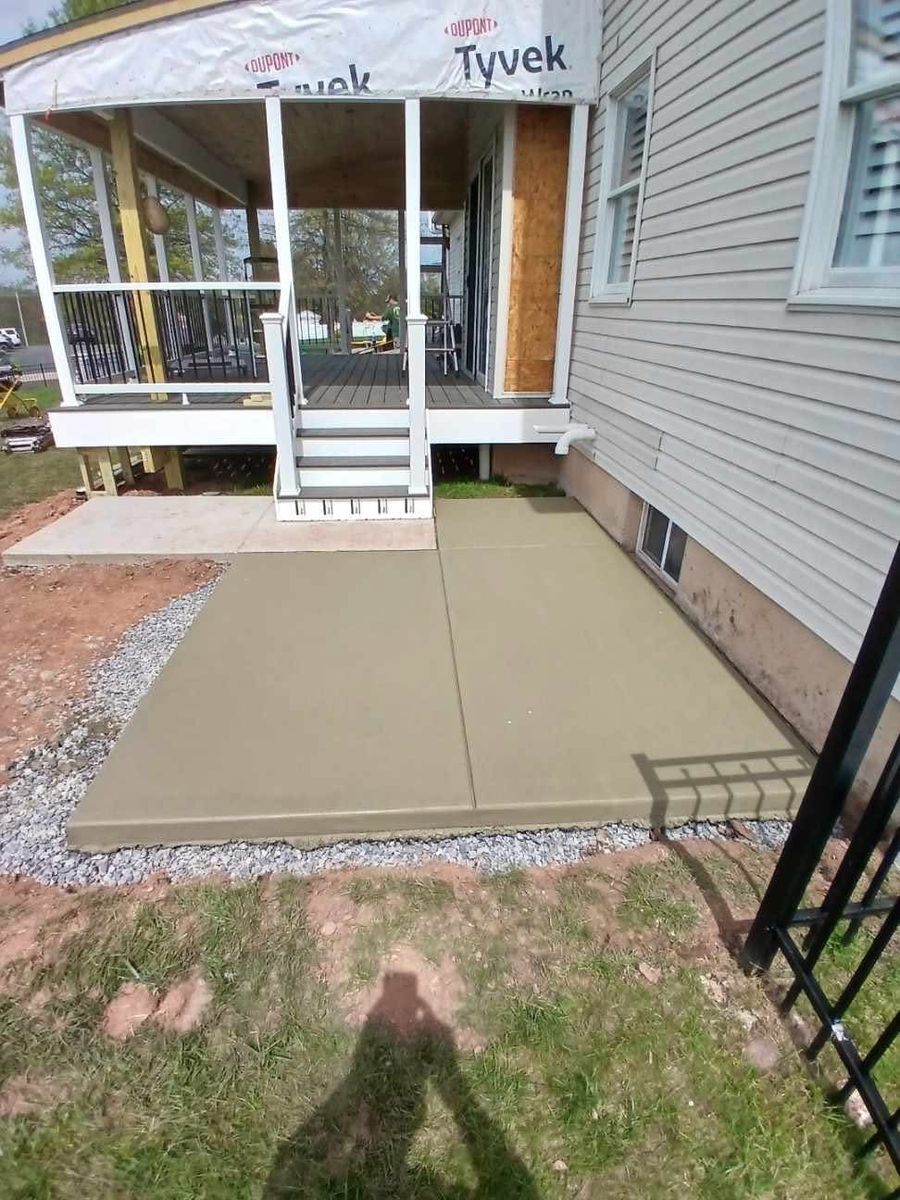 Concrete and Paver Install for Doxa Construction Inc. in Royersford, PA