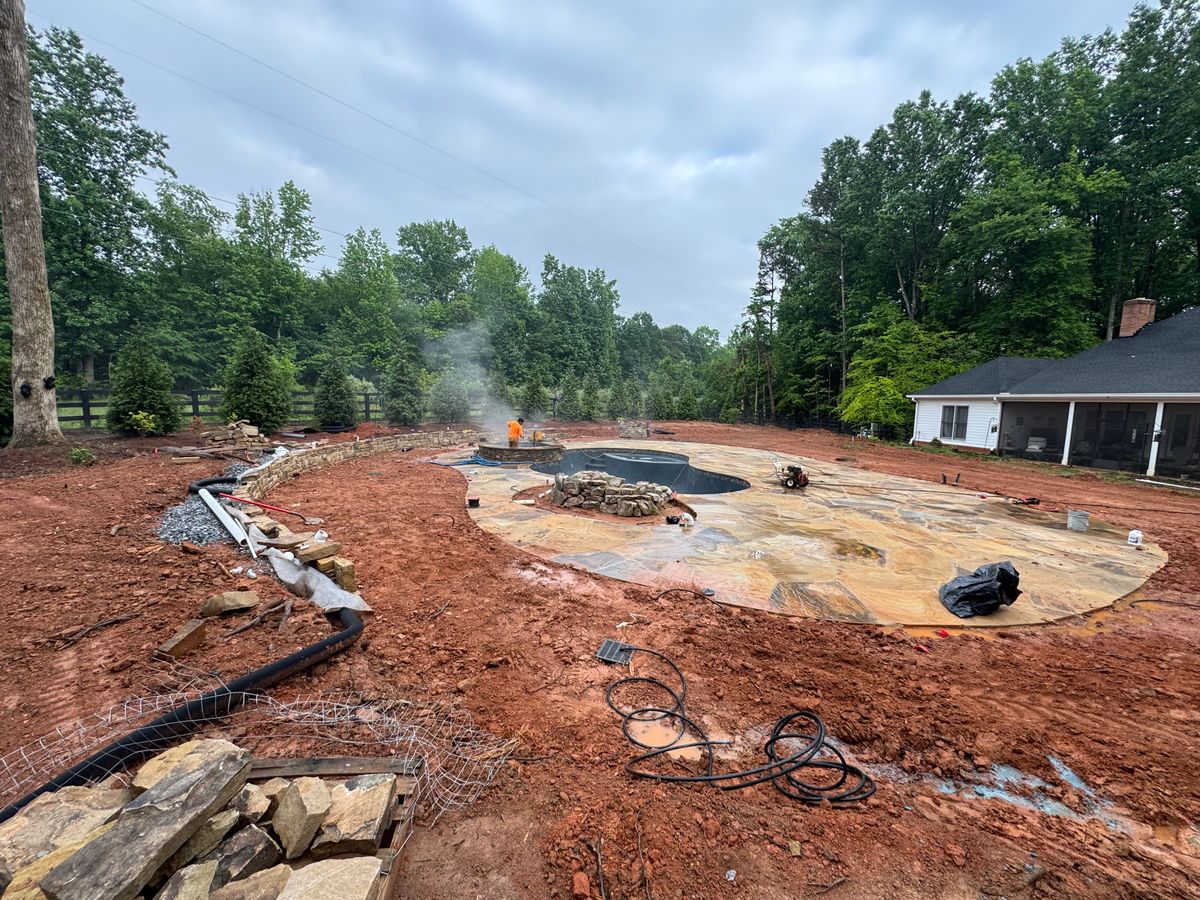 Patio Installation for Fusion Contracting in North Georgia, GA