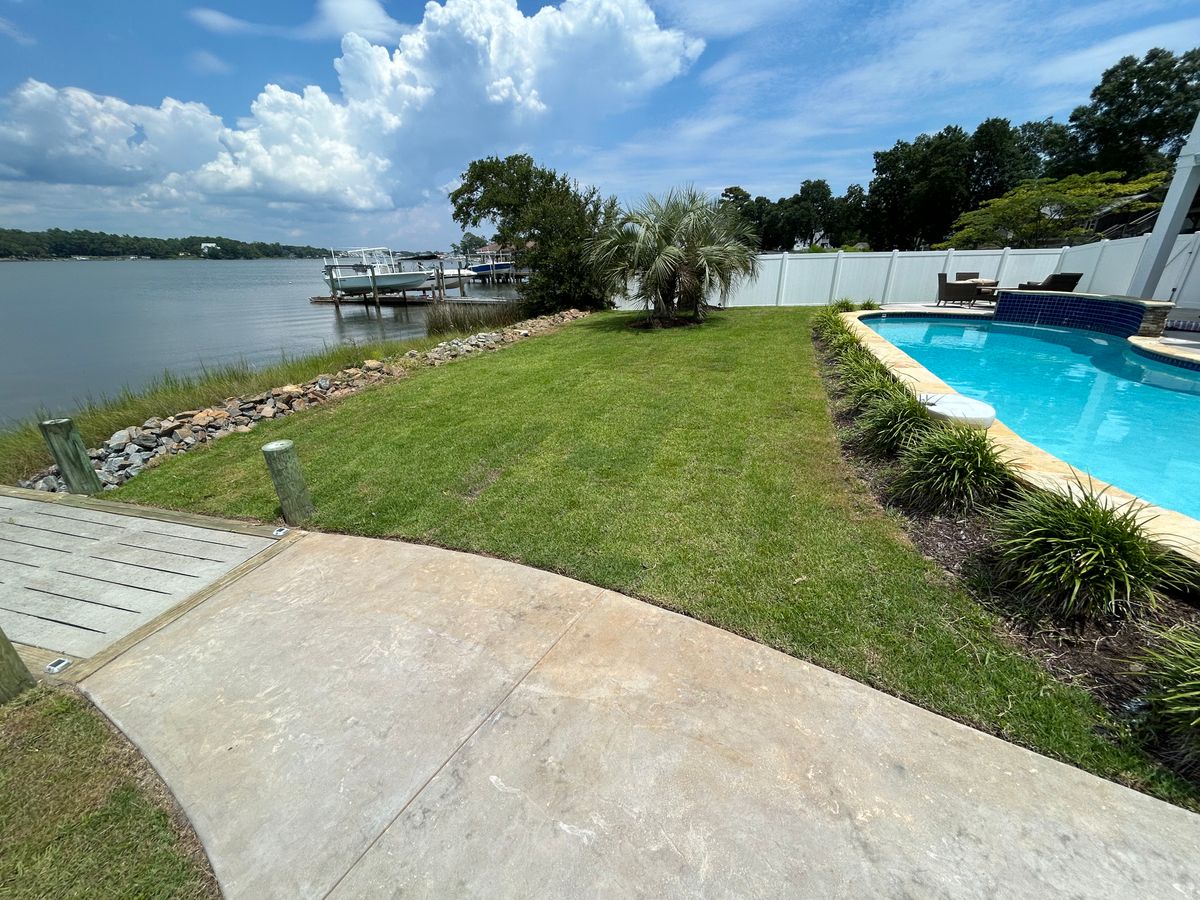Sod Installation for Top Notch Landscape in Sneads Ferry, NC