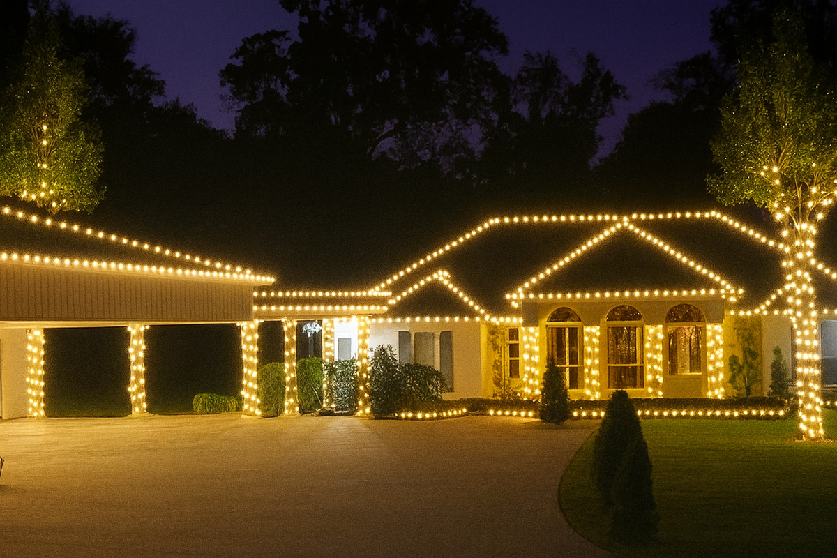 Fascia and Rooflines for Light the Season in Lafayette Parish,  LA