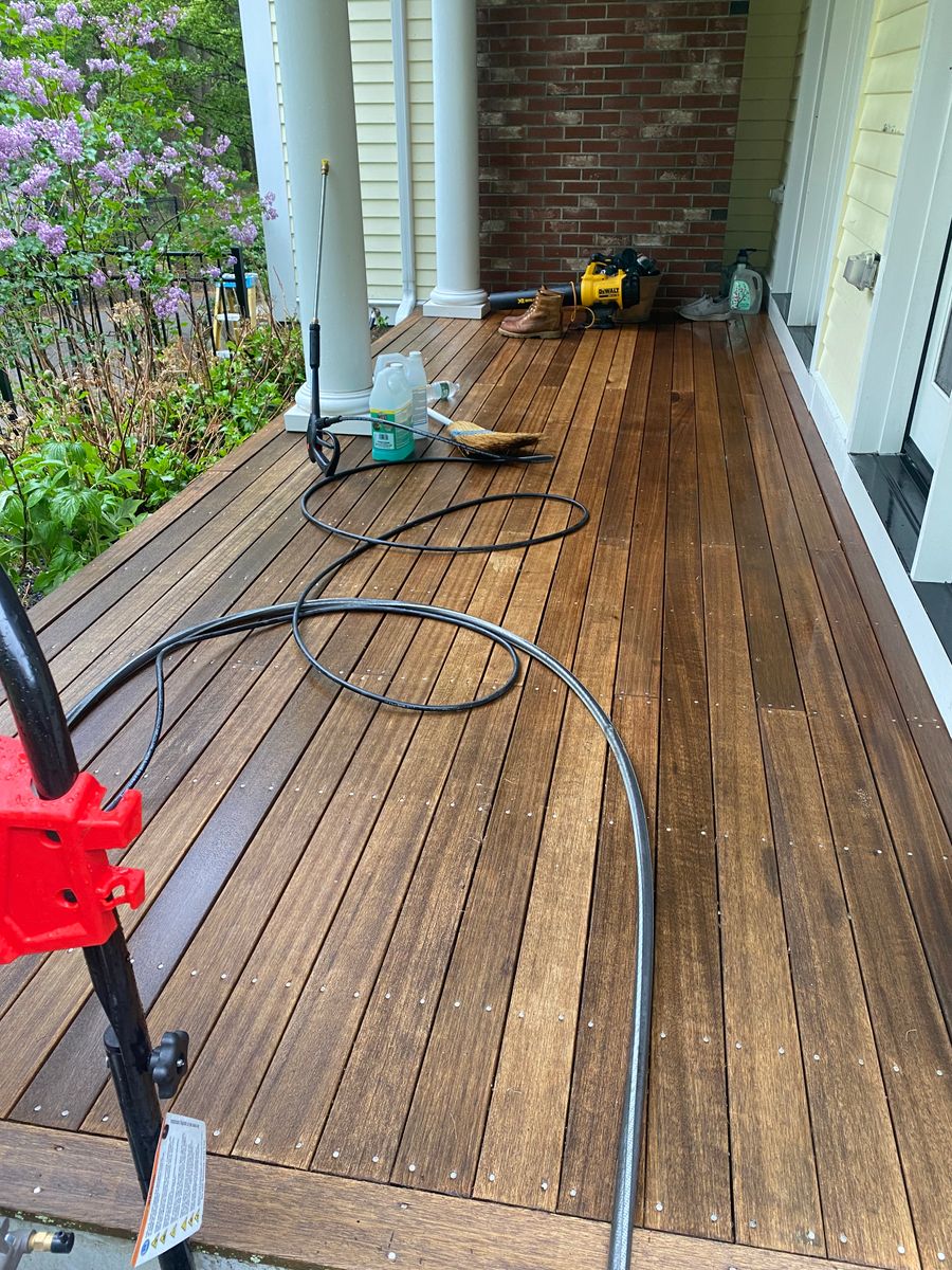 Pressure Washing for Boyer Custom Woodworking & Construction in Medway, MA