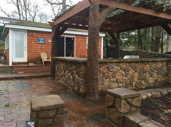 Outdoor kitchens and fireplaces for Jacks Lawn & Landscape LLC  in Hastings, NE